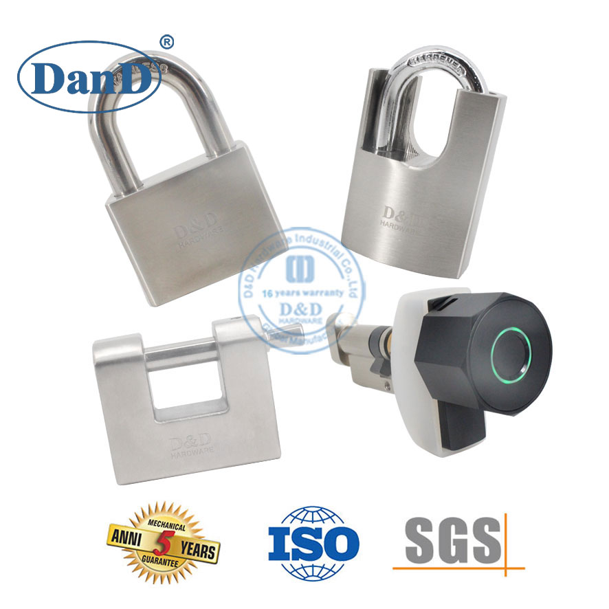 不锈钢安全锁定工厂锁链锁黄铜挂锁与主钥匙ddpl007