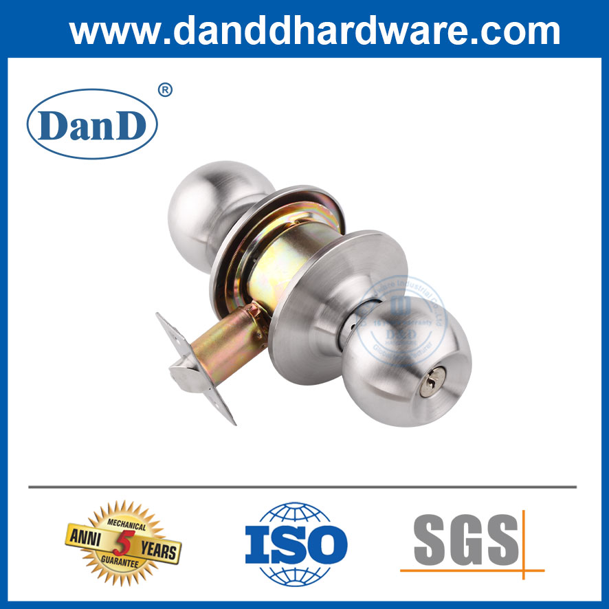 安全门旋钮锁定不锈钢商用门锁定类型ddlk001