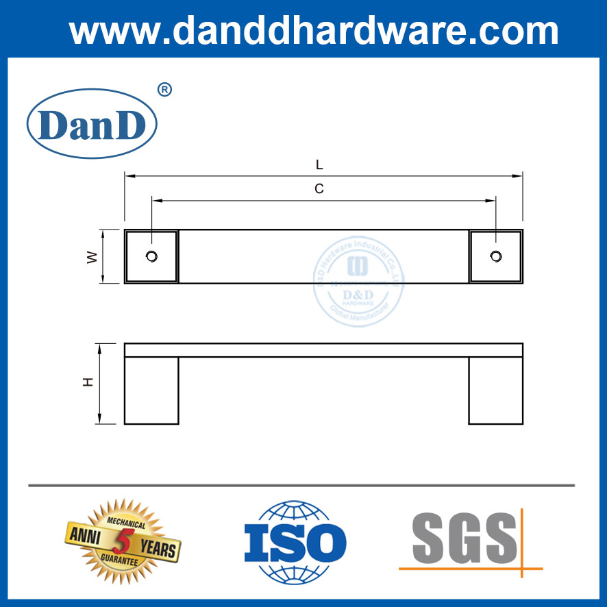 不锈钢家具硬件现代厨柜手柄ddfh038