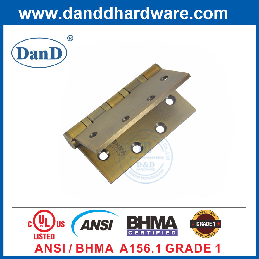ANSI 1级重型古董古董不锈钢BHMA门铰链DDSS001-ANSI-1-4.5x4.5x4.64
