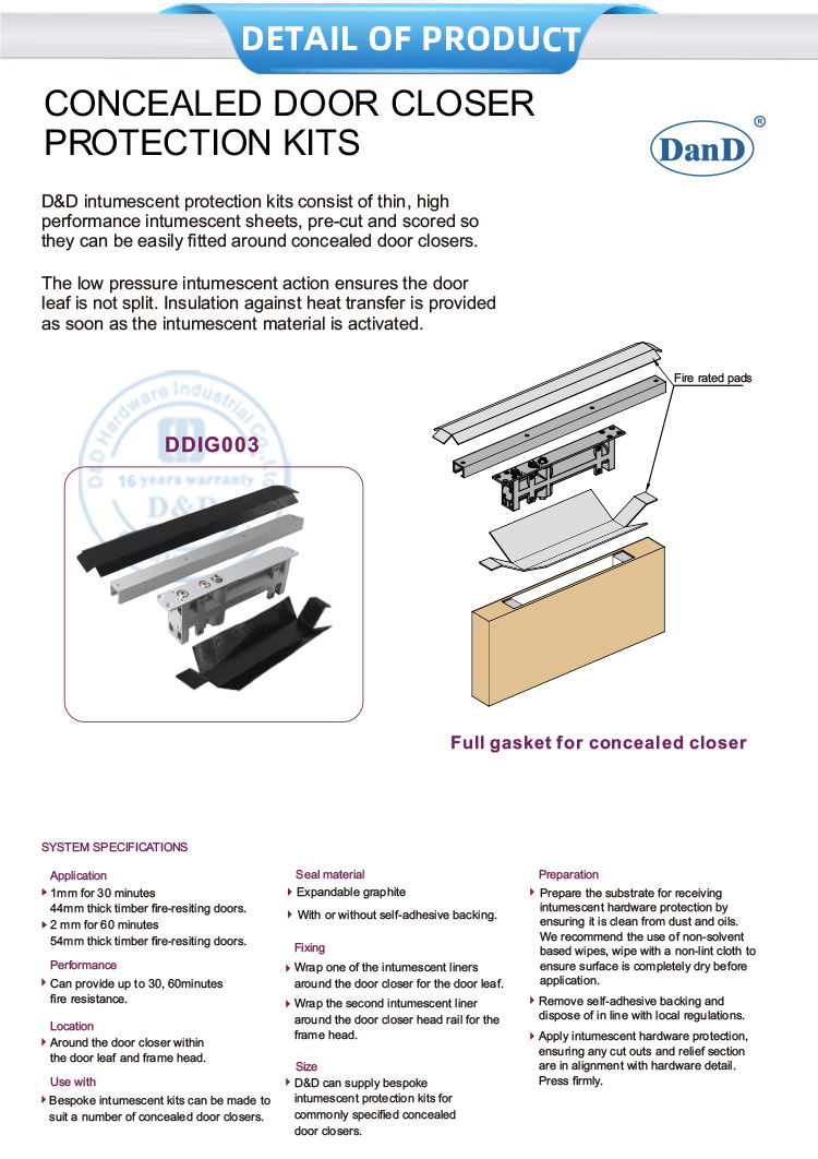 门关闭保护套件