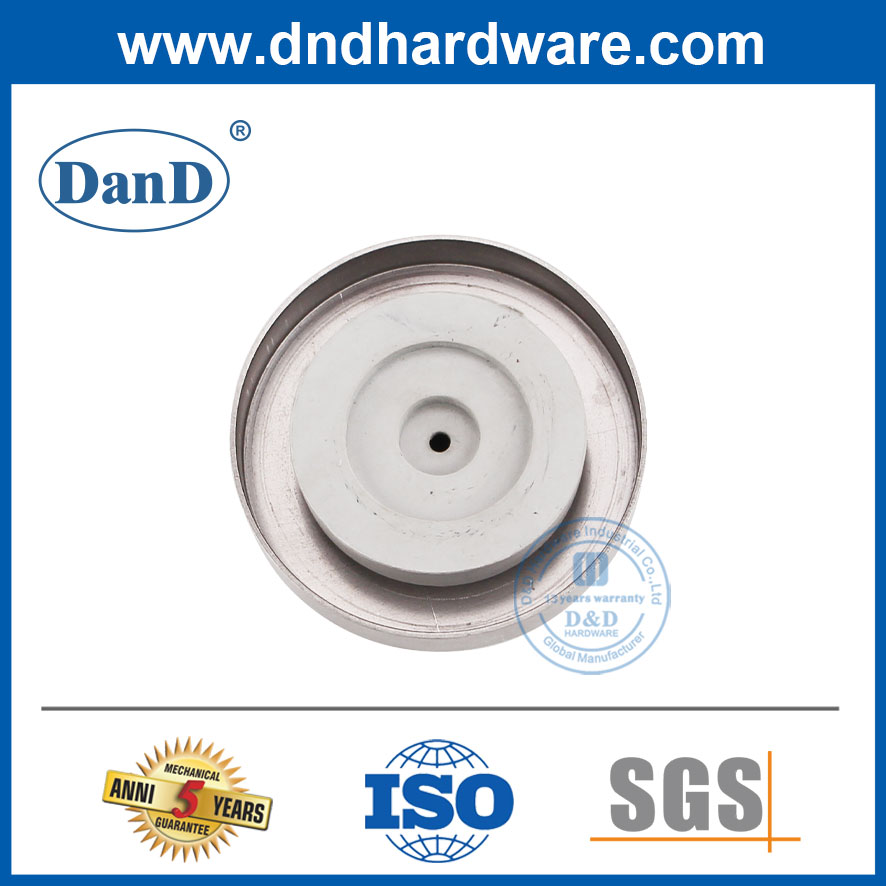 最佳不锈钢凹入式塞子安全橡胶门旋钮停止壁ddds023