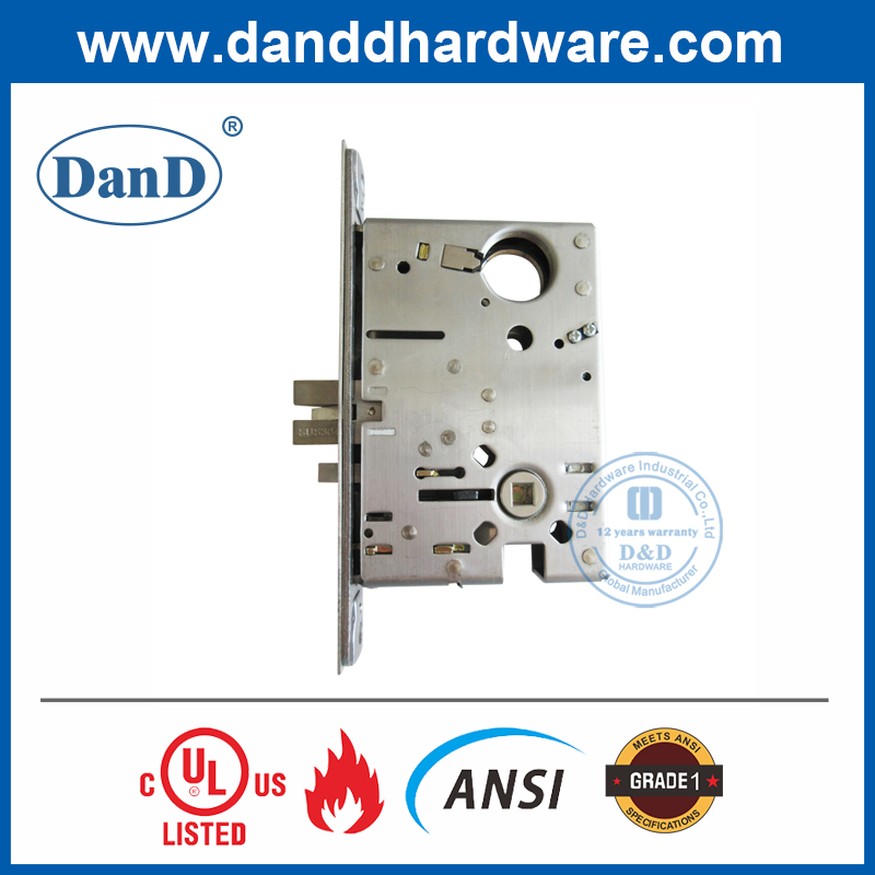 SS304 ANSI等级1美国风格门锁为Storeoom-DDAL07