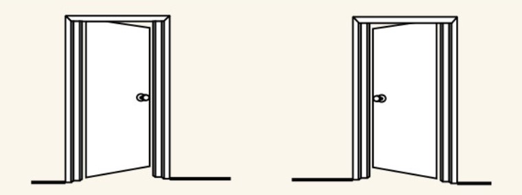 如何选择左撇子或右手或D硬件的门硬件