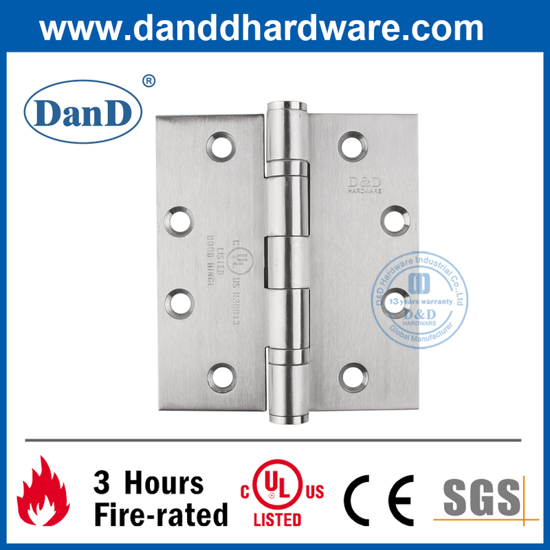 简单设计UL列出的SS201消防前门铰链DDSS002-fr-4.5x4x3.0