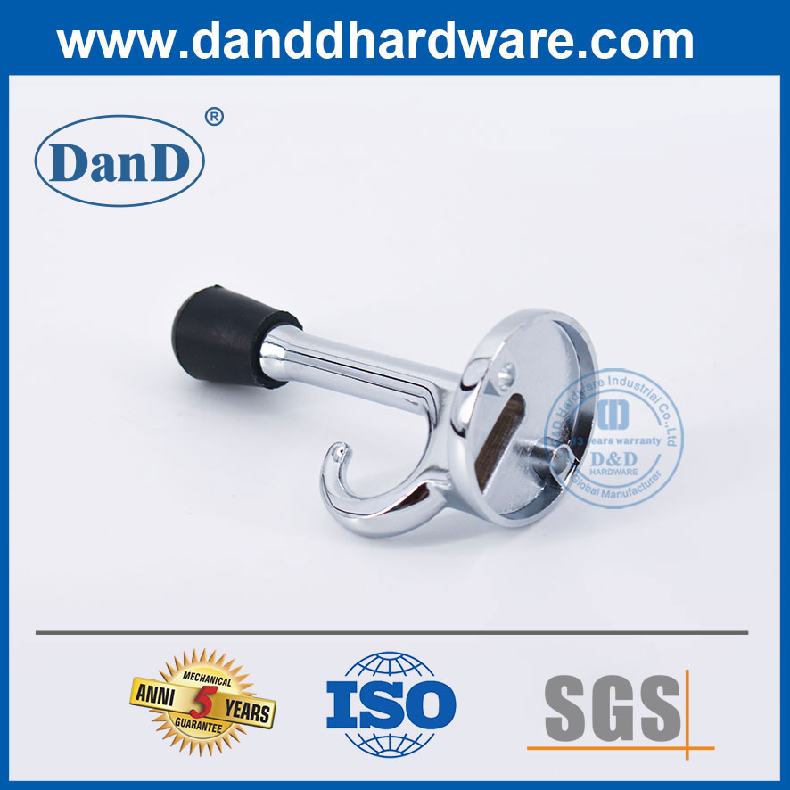 锌合金抛光的镀铬大衣挂钩墙塞ddds020