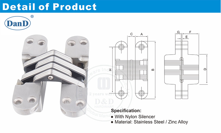 不锈钢铰链-D和D硬件