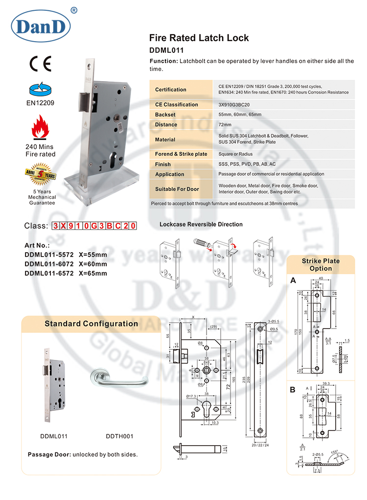 锁定锁存器-D和D硬件