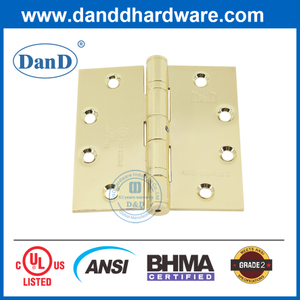 抛光的黄铜ANSI不锈钢201 NRP火卧室门铰链DDSSS001-ASI-2-4.5x4.5x3.4