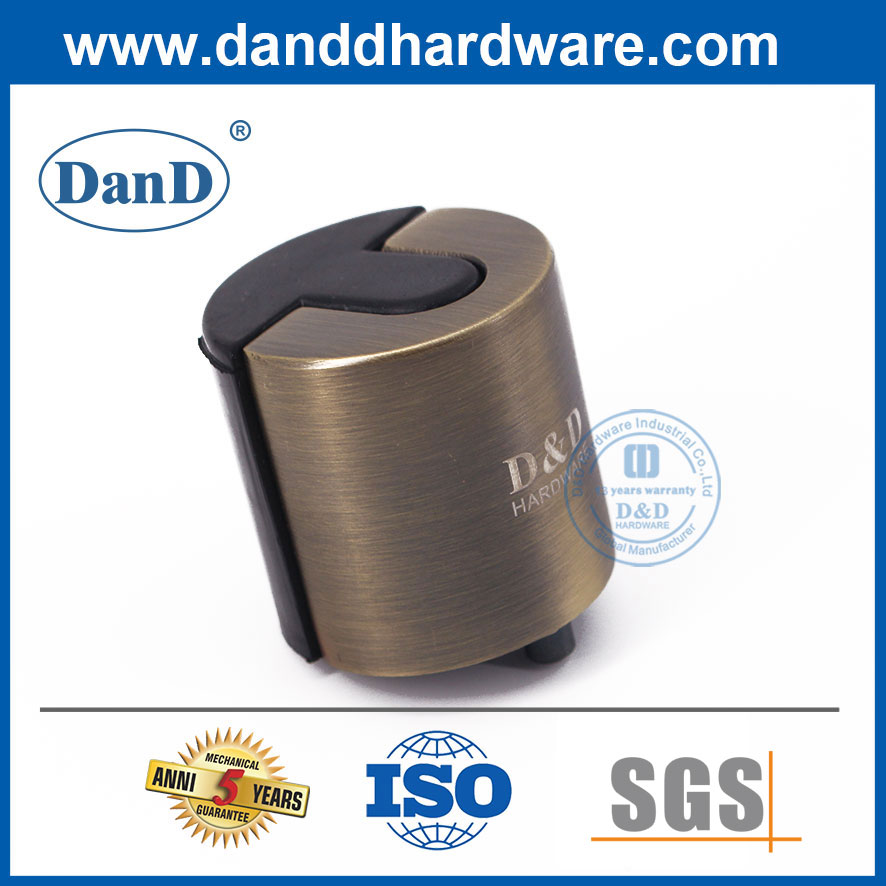 锌合金/不锈钢地板安装的古董黄铜门stop-ddds012