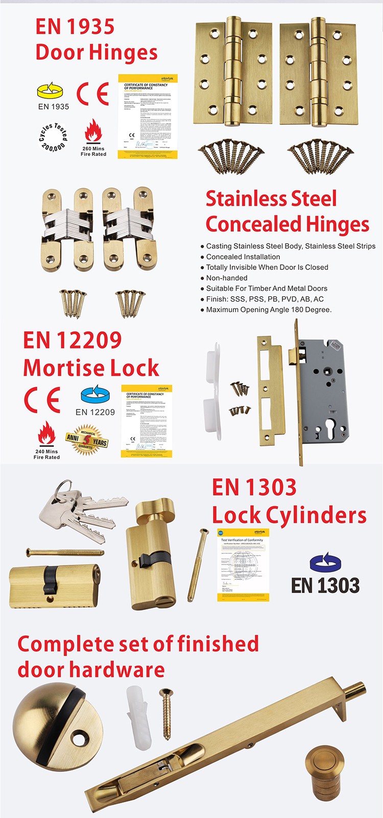 染色黄铜结构硬件D和D硬件