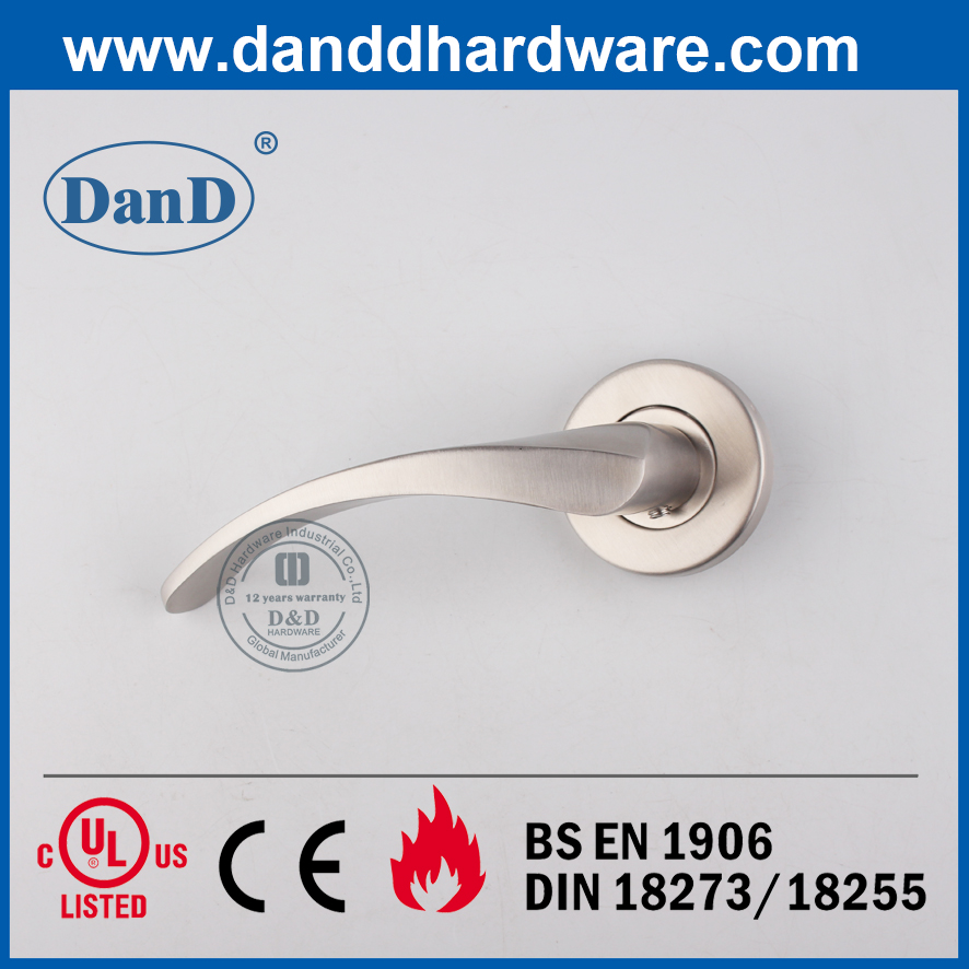 不锈钢304门家具固体杠杆手柄用于室内门-DDSH045