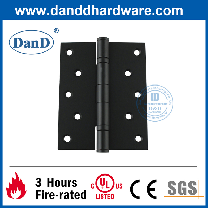不锈钢304防火性黑色铰链用于室内门-DDSS011B-5X4X3