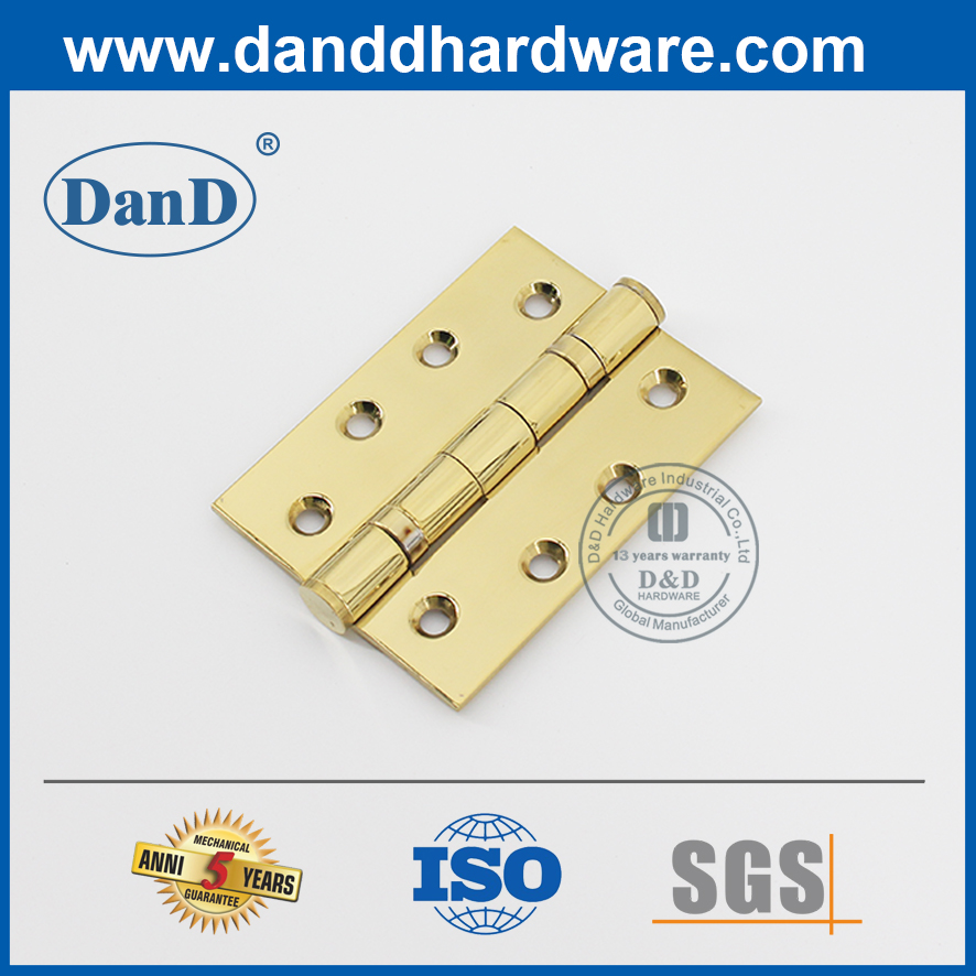 304不锈钢抛光黄铜球轴承前门铰链-DDSSS001-4X3X3.0