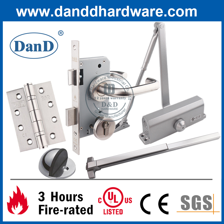 不锈钢304现代固体杠杆门把手为前门-DDSH011