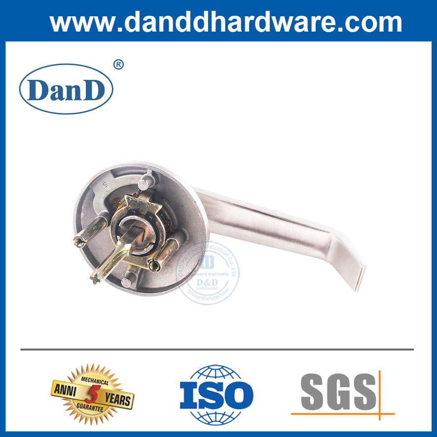 重型门把手锁定锌合金 /不锈钢杠杆装饰，用于恐慌杆ddpd012-b