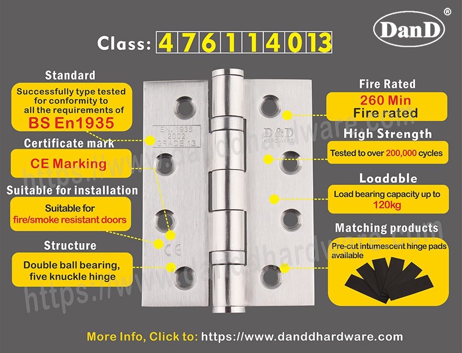 CE铰链防火门D和D硬件