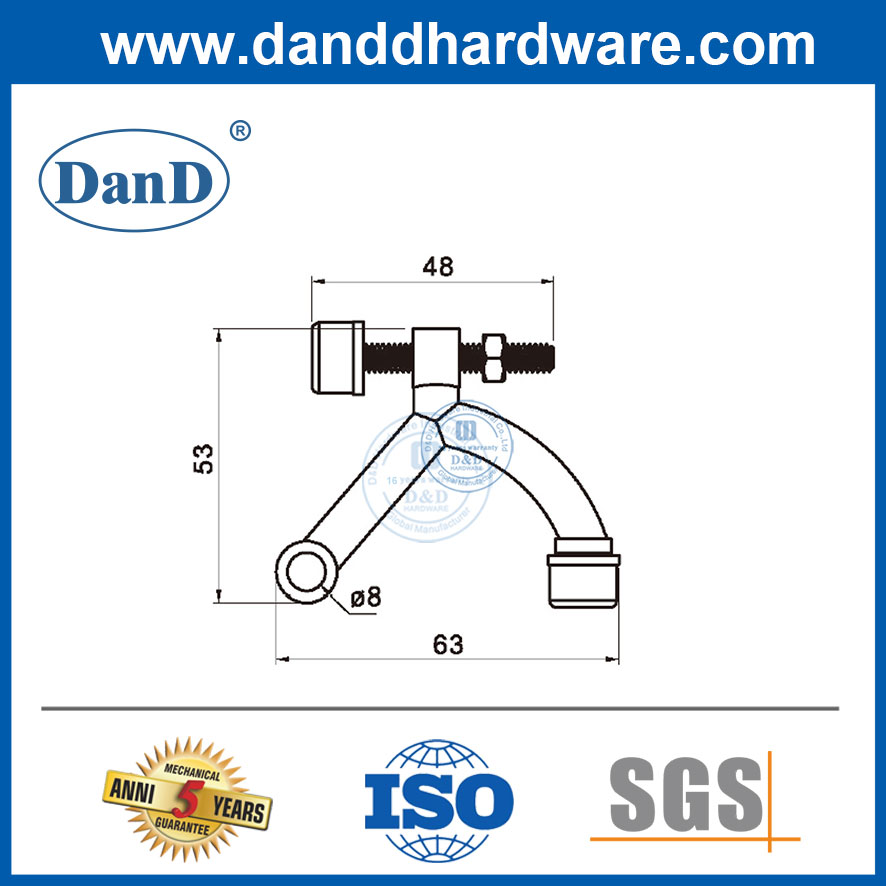 自动调节垫保护门不锈钢铰链销门塞子DDDS057