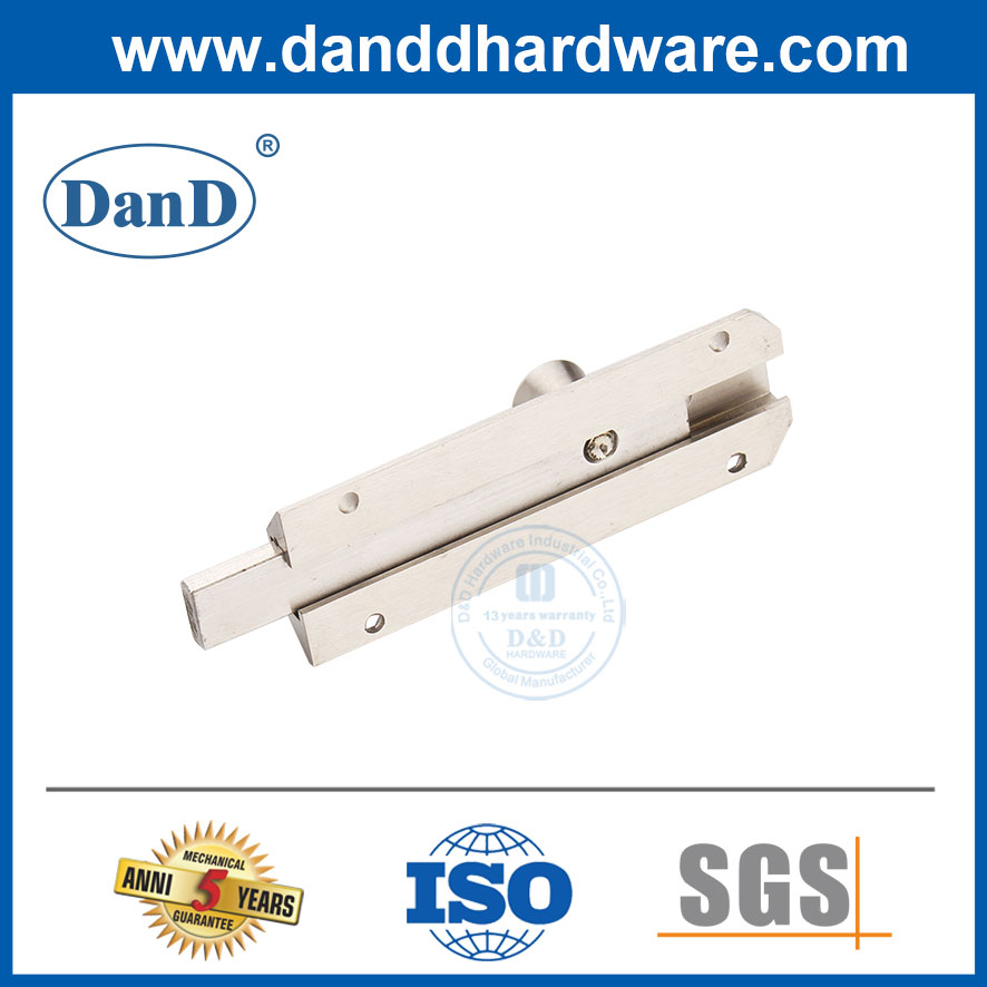 4英寸缎面镍铁螺栓锁铜塔螺栓制造商-DDDB017