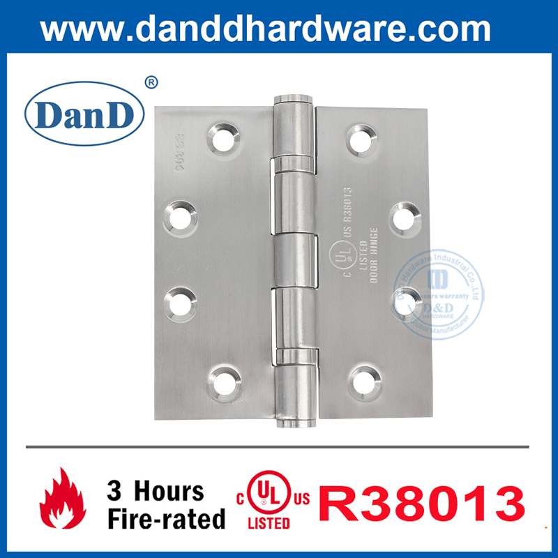 UL列出的SS316 FIRE额定前门铰链用于商业建筑-DDSSS002-FR-4.5x4x3