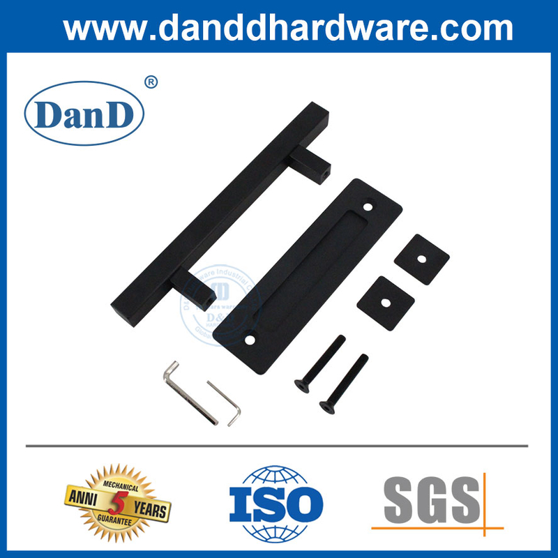 谷仓门冲洗手柄不锈钢谷仓门拉手柄磨砂黑色ddbd104