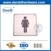 不锈钢壁挂式女洗手间标志板-DDSP002