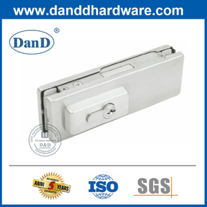 坚固的玻璃门配件不锈钢斑块锁-DDPT004