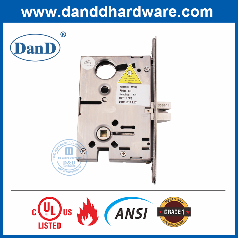 SUS304 ANSI 1级闩锁壁橱通道门锁-DDAL01