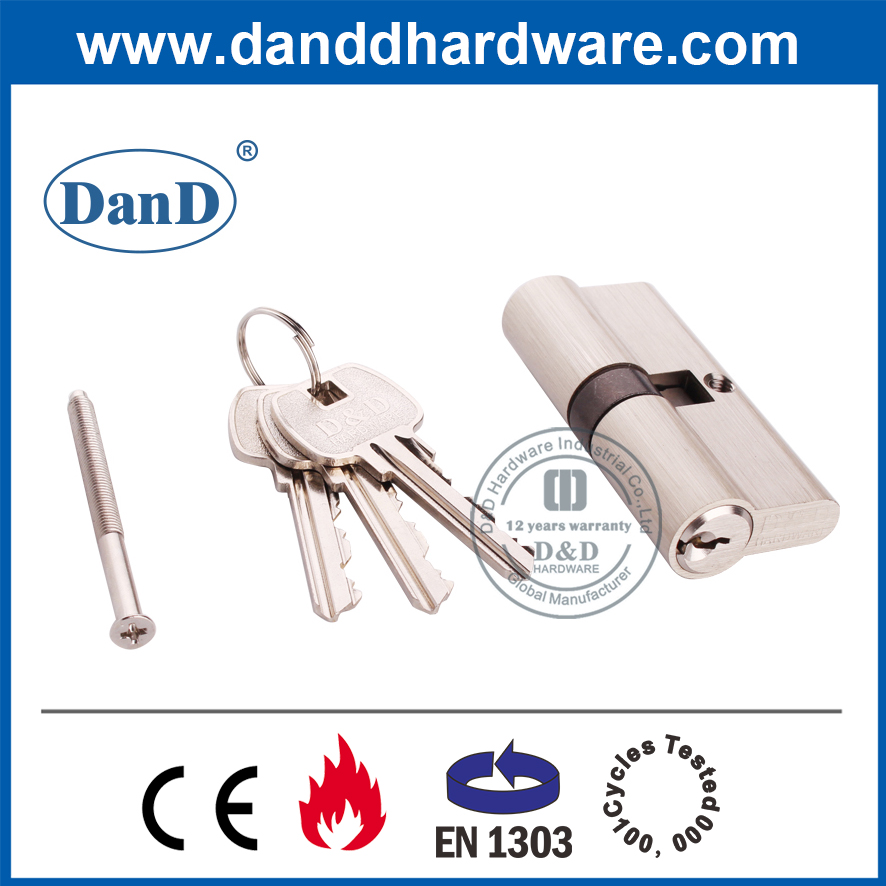 CE EN1303欧元铜管主钥匙门锁缸DDLC003