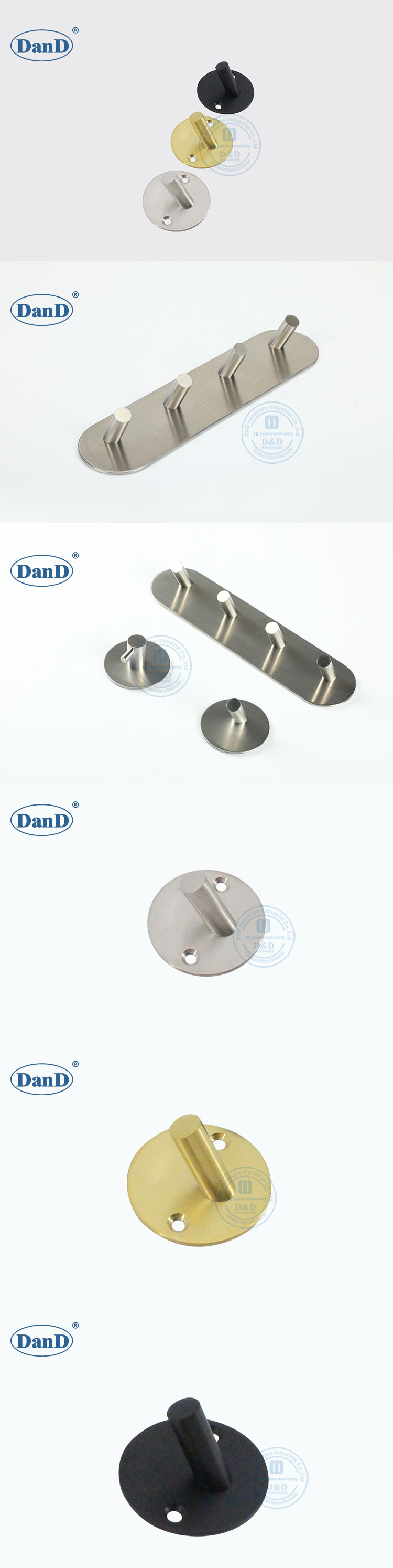 黑色和金色外套钩