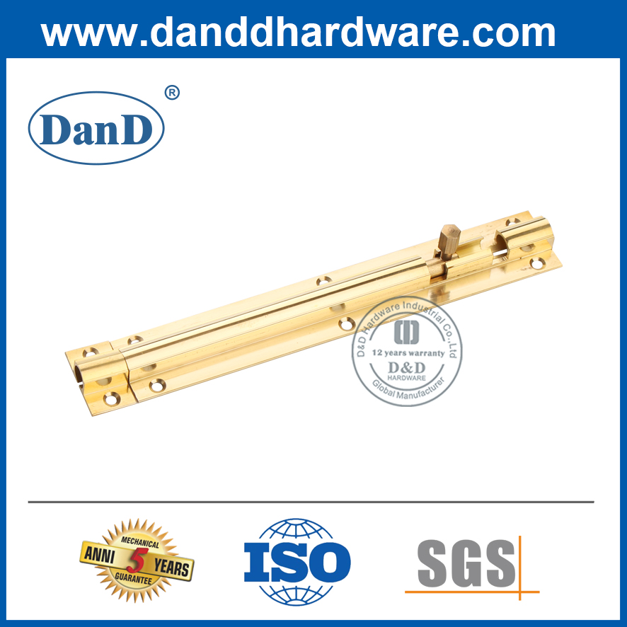 黄铜滑动镶嵌螺栓装饰门-DDB016