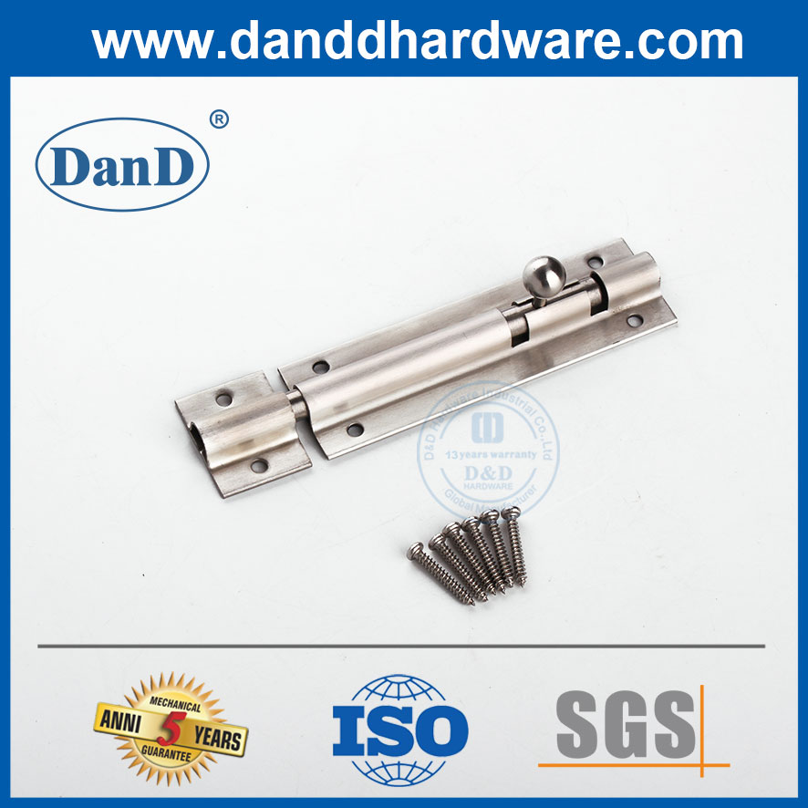 滑动类型的表面不锈钢桶螺栓闩锁金属螺栓锁定DDDB024