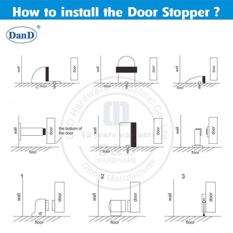 商业级磁性门停止D和D硬件