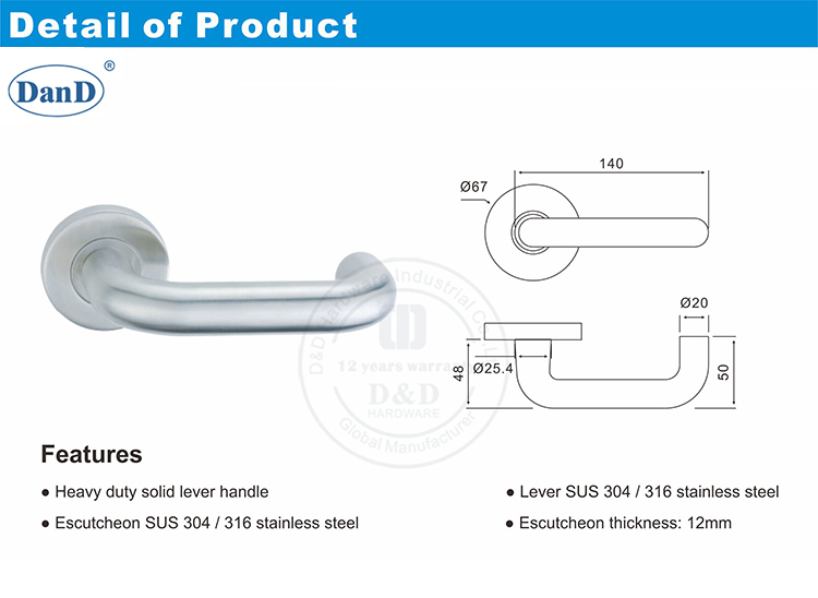 商业美式门把手D和D硬件