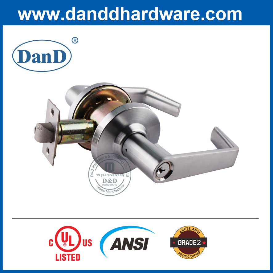 ANSI 2级锌合金外门杆管锁定DDLK011