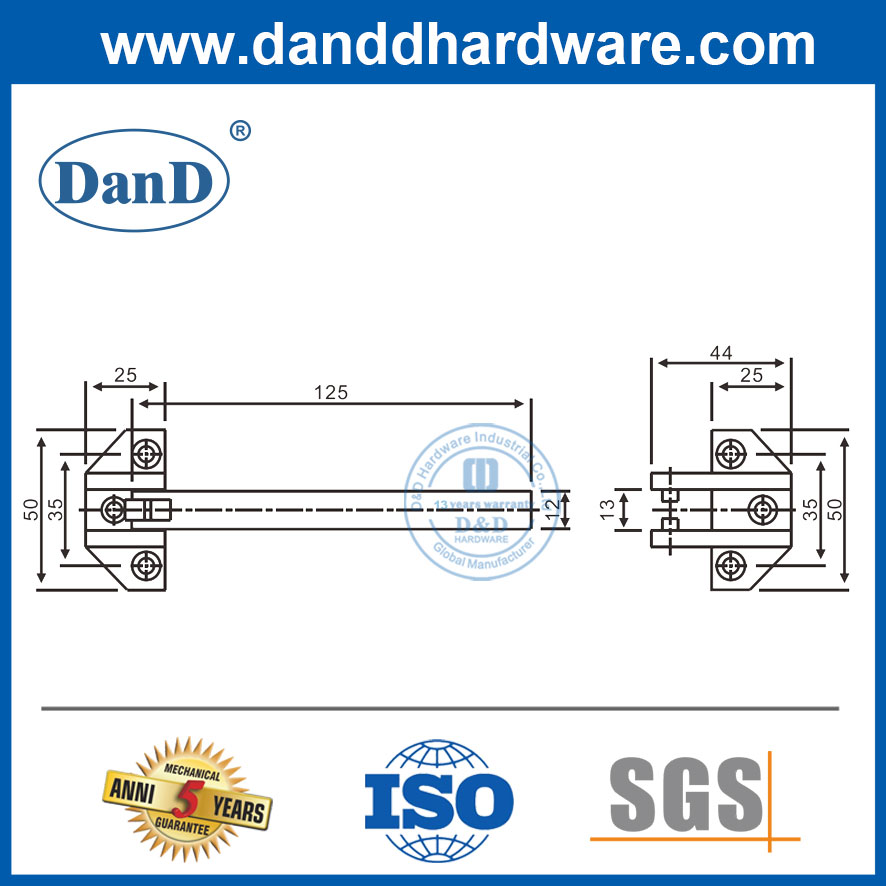 现代供应商Satin Chrome锌合金门闩锁护罩用于Home-DDDG009