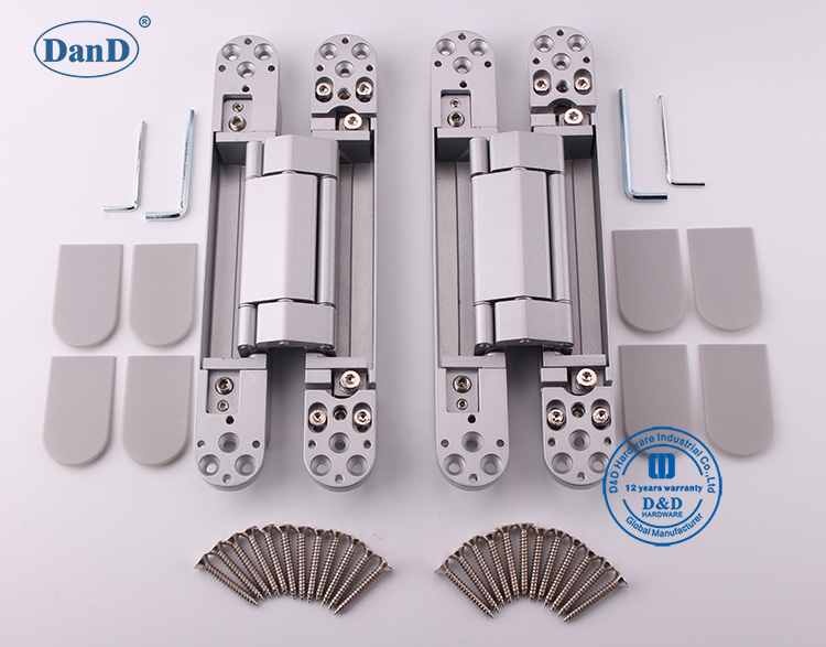 银色隐藏铰链D和D硬件120公斤