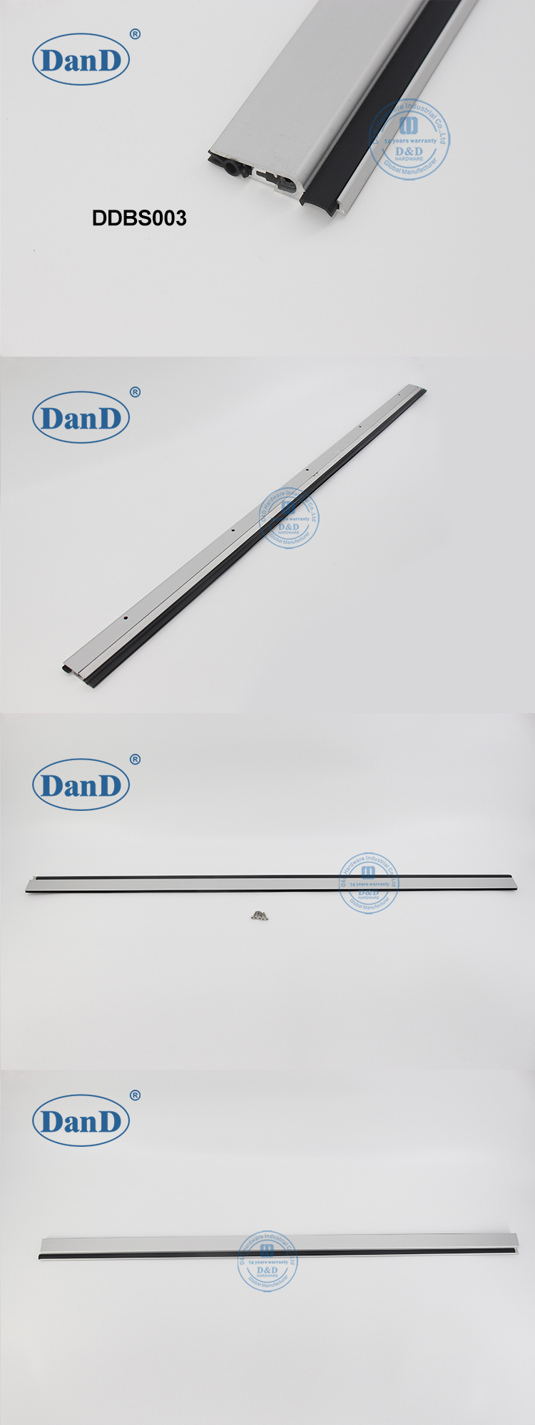 可调节的门底密封