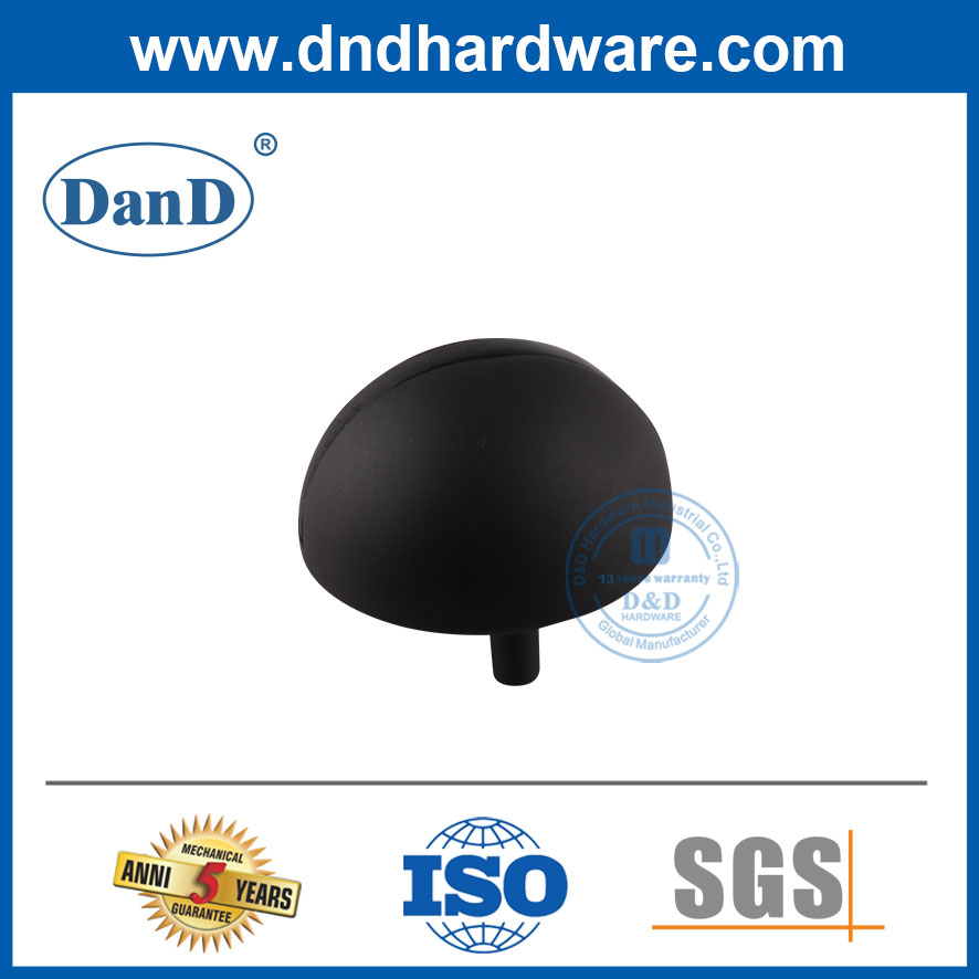 现代半圆门塞子锌合金哑光黑门止损ddds004