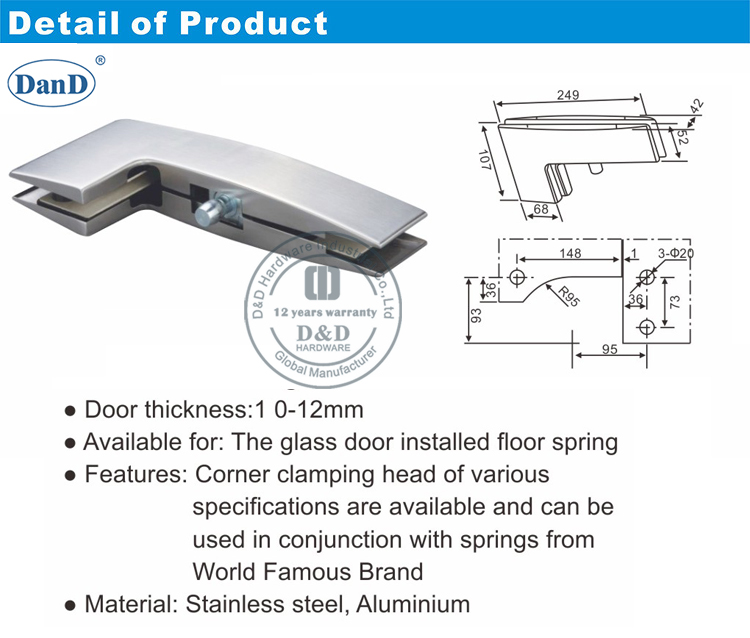 Corner Crank Patch Fitting-D和D硬件