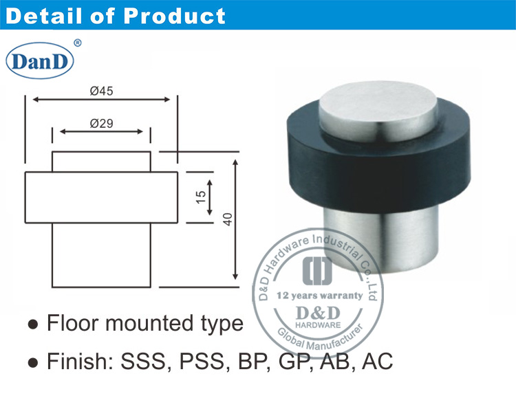 橡胶门停止D和D硬件