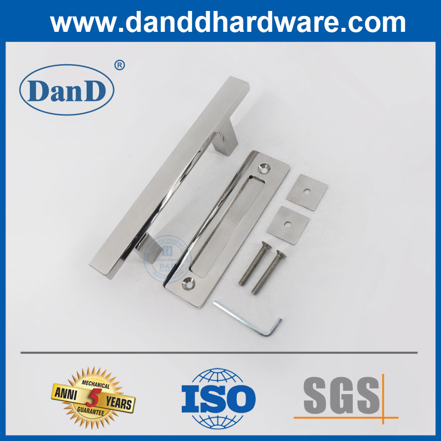 现代抛光不锈钢方形形状滑动门把手谷仓门ddbd103